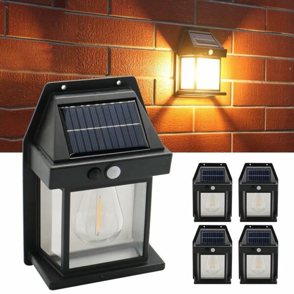 Farol Solar Retro Para Exterior